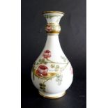 A Moorcroft MacIntyre Florian Oviform Vase, with a foliate decoration and highlighted with gilt, 16.