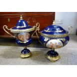 A Sevres Style Porcelain Metal Mounted Covered Vase,