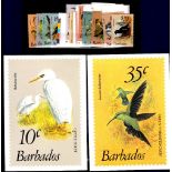 Barbados - 1979 Barbados Birds  Value to $10 - plus cards.