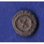 Ancient Axumite Kings - Anonymous  Copper.  Date 330.  Obv: Head + shoulder profile. Two part legend