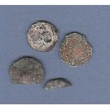 Ancient Axumite Kings - Esana  Early Christian Copper (3), Three copper coins, uncleaned small