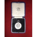 Regimental Medal - Scots Guards - White metal. Obverse: badge of the 1st Bn Scots guards with