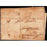 Great Britain - Norfolk 1793 (18 Apr)  Hilgay to Swaffham (Prior), Cambridgeshire franked 4 pence