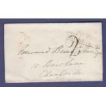 Great Britain - Postal History 1833 Entire London  Willcocks 603, XXX Manuscript 2 Rated 'A' + XX