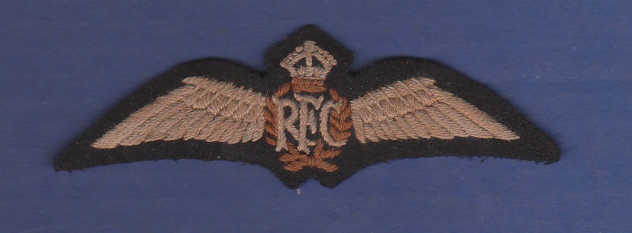 WWI Period Royal Flying Corps cloth wing. Scarce, VF