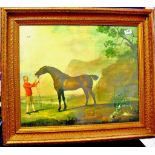 A Well Framed Print of The Painting:- "Scape Flood" by George Stubbs