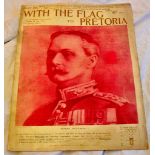 With The Flag to Pretoria. Part 22, front cover shows portrait of General Pole-Carew. Published by