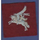 WWII British Airborne Forces Pegasus Cloth patch, Parachute Regiment.