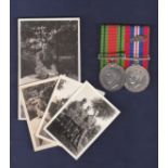 WWII Mid Group to Cpl G.W. Leigh RAF with MID certificate medals with photos.