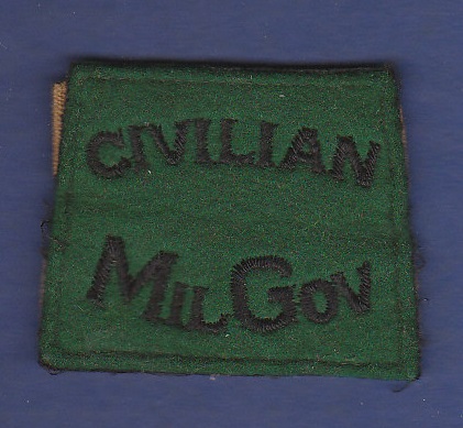 Civilian Military Government Slip on shoulder title.