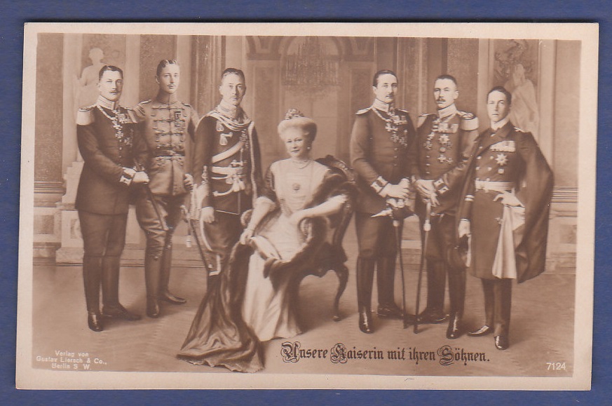 Royalty - German (Prussian Royal Family) "Unsere Kaiserin mit ihren sohnen"