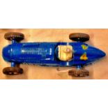 Dinky - 230 Talbot Lago Racing Car, Blue '4' in White, good. R23k. Scarce.