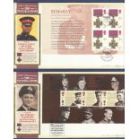 Great Britain - 2006 21st September Victoria Cross Benham FDC set of 4 with special hand stamps.