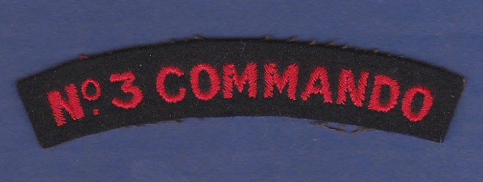 No.3 Commando Cloth shoulder title. Excellent condition.