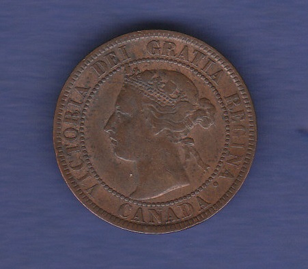 Canada - 1893 Cent, Ref KM7, Grade GVF with considerable lustre.