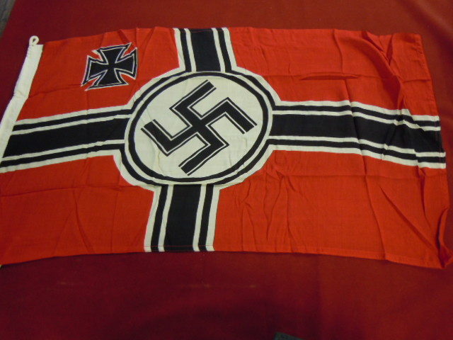 WWII German Small Kriegsmarine Naval Flag.