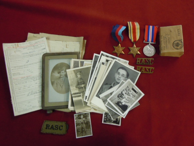 WWI and WWII Father and Son Documents and medals, interesting group consisting of a selection of