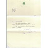Autographs - A letter signed by Mrs Virginia Bottomley MP (House of Commons) to the Ministry of