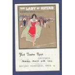 Advertising - New Theatre Royal, Croydon. 30/3/1903 "The Lady of Ostend" P/U 1903.