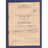 Supplementary Ballistic Data booklet dated 16 Dec 1953, 'Q.F. 3.5-inch A.A. Guns, Marks 1_3 High