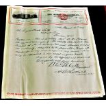 The Abott Alkalodal Co. - 1907  Manufacturing chemists, Chicago.  1907 letter-headed certificate