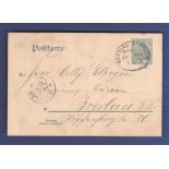 Germany 1902  5 PF Postal Stationery Card Breslau.