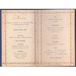 Marriage - 1885 (3 Mars)  de Monsieur G.E.Puel de Lobel avec Mademoiselle Jenny Riche, Menu, Grand