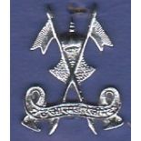 Indian 73rd Armoured Regt Cap badge, (White Metal)