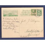 Switzerland 1926  10 Cents Postal Stationery Card uprated 10 Cents adhesive, used Degersheim to