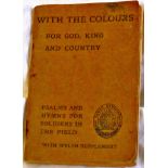 WWI Booklet of psalms and hymns - produced in September 1914 for soldiers serving in the British