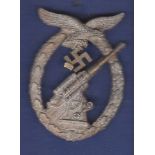 WWII German Luftwaffe Anti Aircraft War Badge.