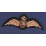 WWII RAF Pilots Wing Commanders cloth patch.