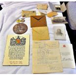 World War I Pair and Death Plaque  To 90439 Gunner J.E.Gregory, Royal Garrison Artillery, British