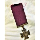 Victoria Cross Apprentice piece whilst in the employ of Anderson and Lahrs Medallists and