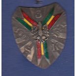 Polish Cavalry badge, 3.S.K 1807-1921 (White metal with enamel) Good