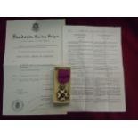 Belgium Order Of Leopold I with original box and certificate of issue. Scarce.