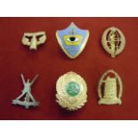 Arabian Forces cap badges (6) Muskat Infantry etc., etc.