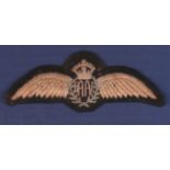 WWII RAAF Pilots wing commanders cloth patch.