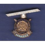 Patron Of The Old Contemptible association lapel badge. (Brass and enamel) Scarce.