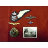 WWII Wireless Air Gunners Badges (5), an excellent selection of scarce badges and patches with a