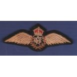 WWII RCAF Pilots Wing Commanders cloth patch.