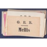 G.E.R. Luggage Labels  Mint, mostly in East Anglia.  Few L.N.E.R. (40+).