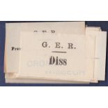 G.E.R. Luggage Labels  Mint, mostly in East Anglia.  Few L.N.E.R. (40+).