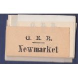 G.E.R. Luggage Labels  Mint, mostly in East Anglia.  Few L.N.E.R. (40+).