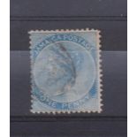 Jamaica 1873 1d Blue SG8wi (inverted mark).  G/fu.