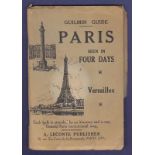 Guilmin Guide, Paris seen in four days - Versailles (1920) Good