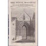 The Penny Magazine (May 2nd 1835) featuring Norwich Cathedral