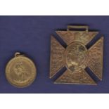 Victoria Jubilee medals, Mayor of Chorley Queen Victoria Diamond jubilee cross and small Barratt