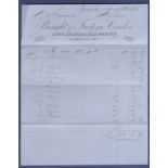 Suffolk 1866 Letter-headed Invoice  'Bought of Frederic Corder'; Linen Draper & Silk Mercer,