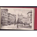 Italy - 1910 Genova - Early views, street scenes, trams etc. 10 card album, Plaza Umbets etc.,